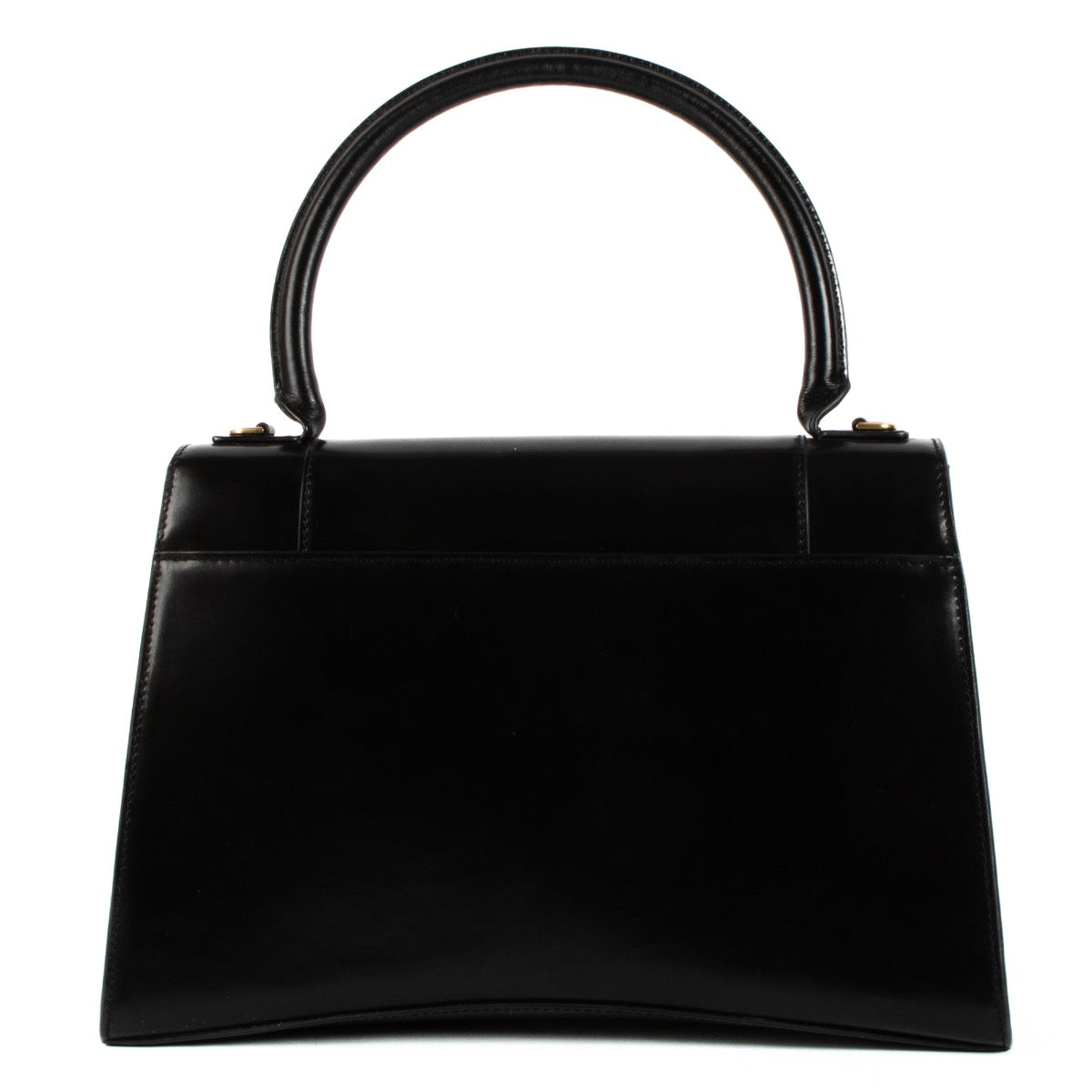 Shop safe online at Labellov in Antwerp, Brussels and Knokke this 100% authentic second hand Balenciaga Black Medium Hourglass Top Handle + Strap