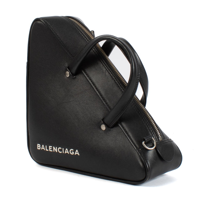 shop 100% authentic second hand Balenciaga Black Leather Triangle Bag on Labellov.com