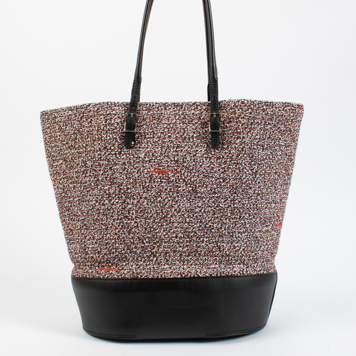 Shop safe online at Labellov in Antwerp, Brussels and Knokke this 100% authentic second hand Balenciaga Pink Tweed & Leather Shopper Bag