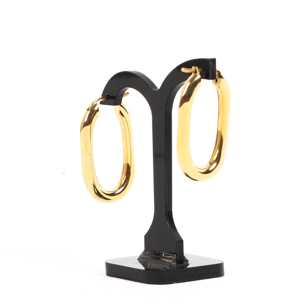 Celine Gold Large Hoop Earrings