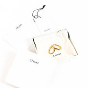 Celine Gold Large Hoop Earrings