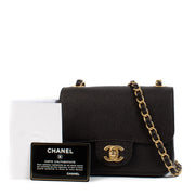shop 100% authentic second hand Chanel Black Caviar Mini Square Classic Flap Bag on Labellov.com