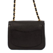 shop 100% authentic second hand Chanel Black Caviar Mini Square Classic Flap Bag on Labellov.com