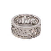 Shop 100% authentic second-hand Chanel 18k White Gold Camélia Ajoure Ring on Labellov.com