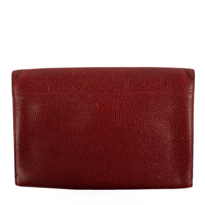 shop 100% authentic second hand Delvaux Red Clutch on Labellov.com