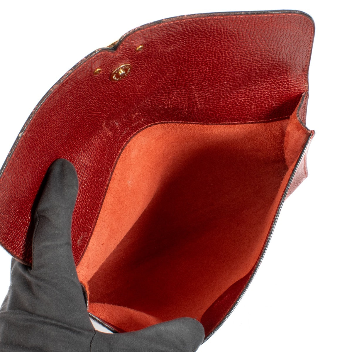 shop 100% authentic second hand Delvaux Red Clutch on Labellov.com