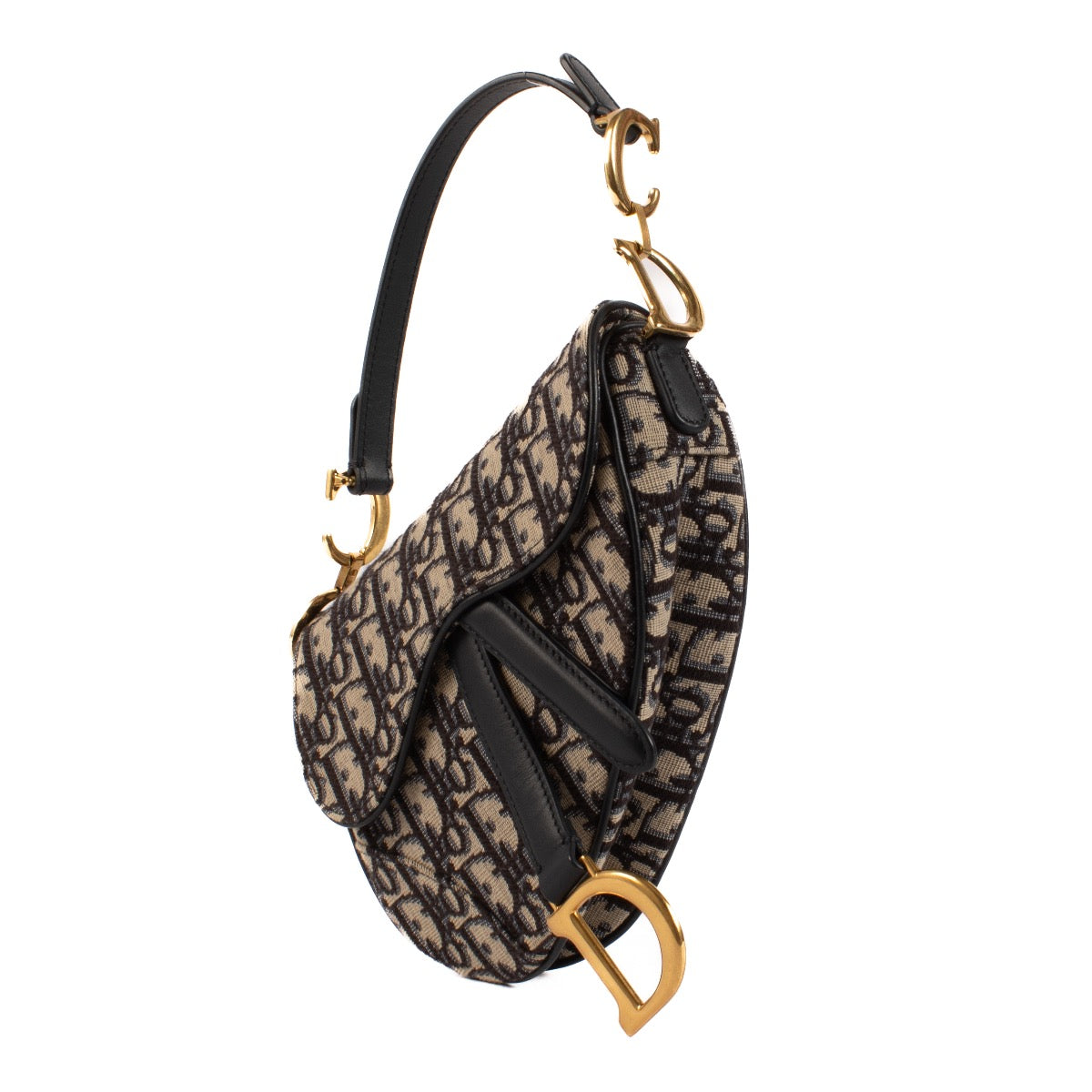 shop 100% authentic second hand Christian Dior Blue Oblique Mini Saddle Bag on Labellov.com
