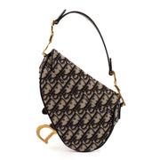 shop 100% authentic second hand Christian Dior Blue Oblique Mini Saddle Bag on Labellov.com