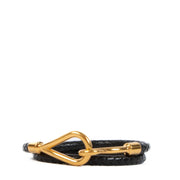 Hermès Black Jumbo H Necklace/Double Tour Bracelet