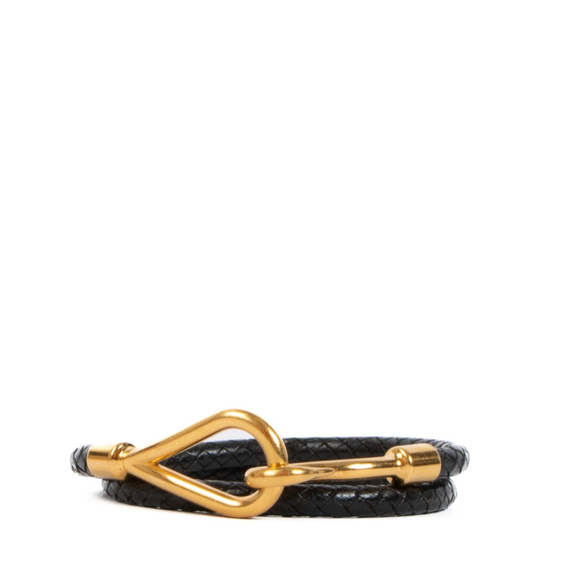 Hermès Black Jumbo H Necklace/Double Tour Bracelet