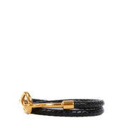 Hermès Black Jumbo H Necklace/Double Tour Bracelet