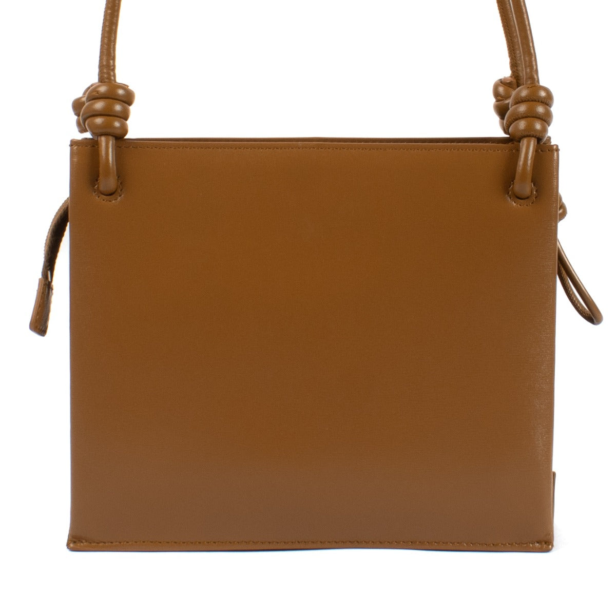 Jil Sander Camel Knot Detail Leather Tote bag