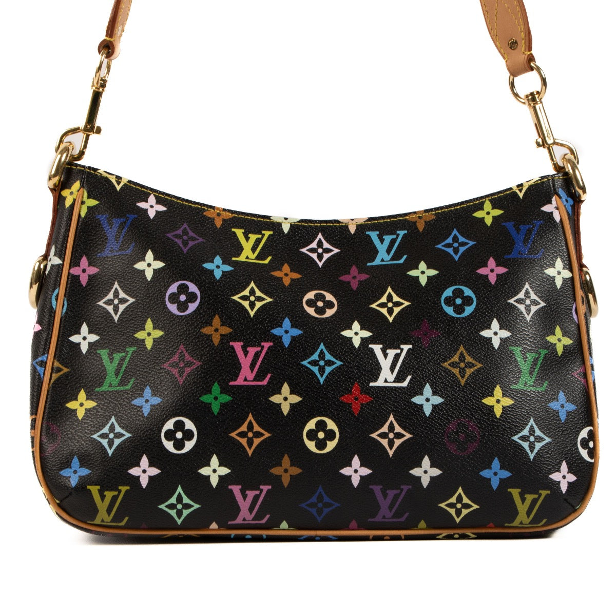 Shop safe online at Labellov in Antwerp, Brussels and Knokke these 100% authentic second hand Louis Vuitton x Takashi Murakami Multicolor Lodge Shoulder Bag