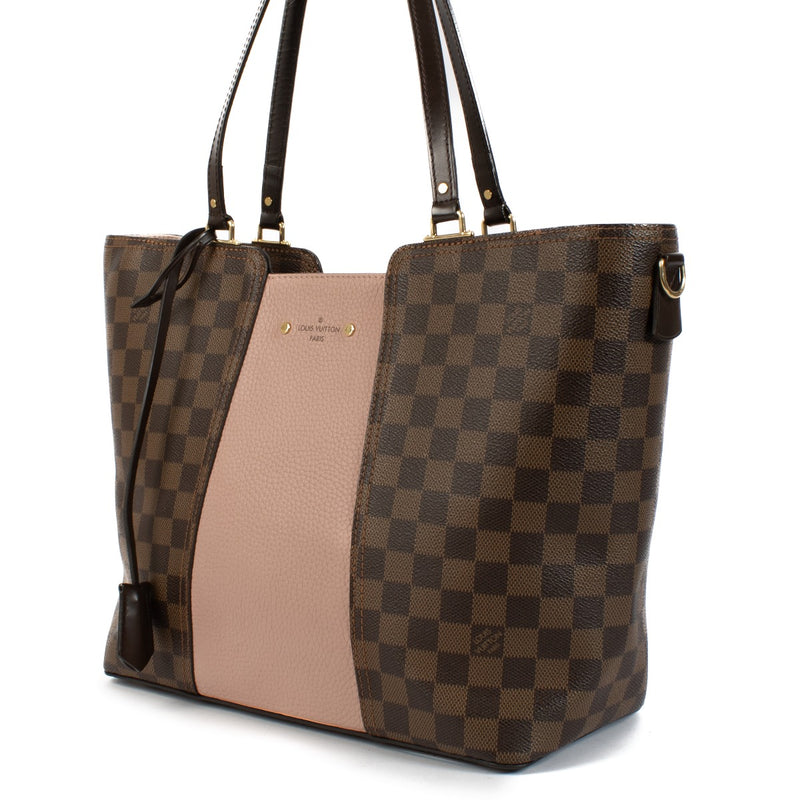 Shop 100% authentic Louis Vuitton Damier Ebene Jersey Magnolia Tote Bag at Labellov.com.