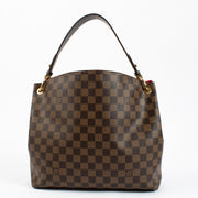 Shop safe online at Labellov in Antwerp, Brussels and KNokke this 100% authentic second hand Louis Vuitton Damier Ebene Graceful PM Shoulder Bag. Veilig online tweedehands authentieke Louis Vuitton Damier Ebene Graceful PM handtas kopen bij Labellov.