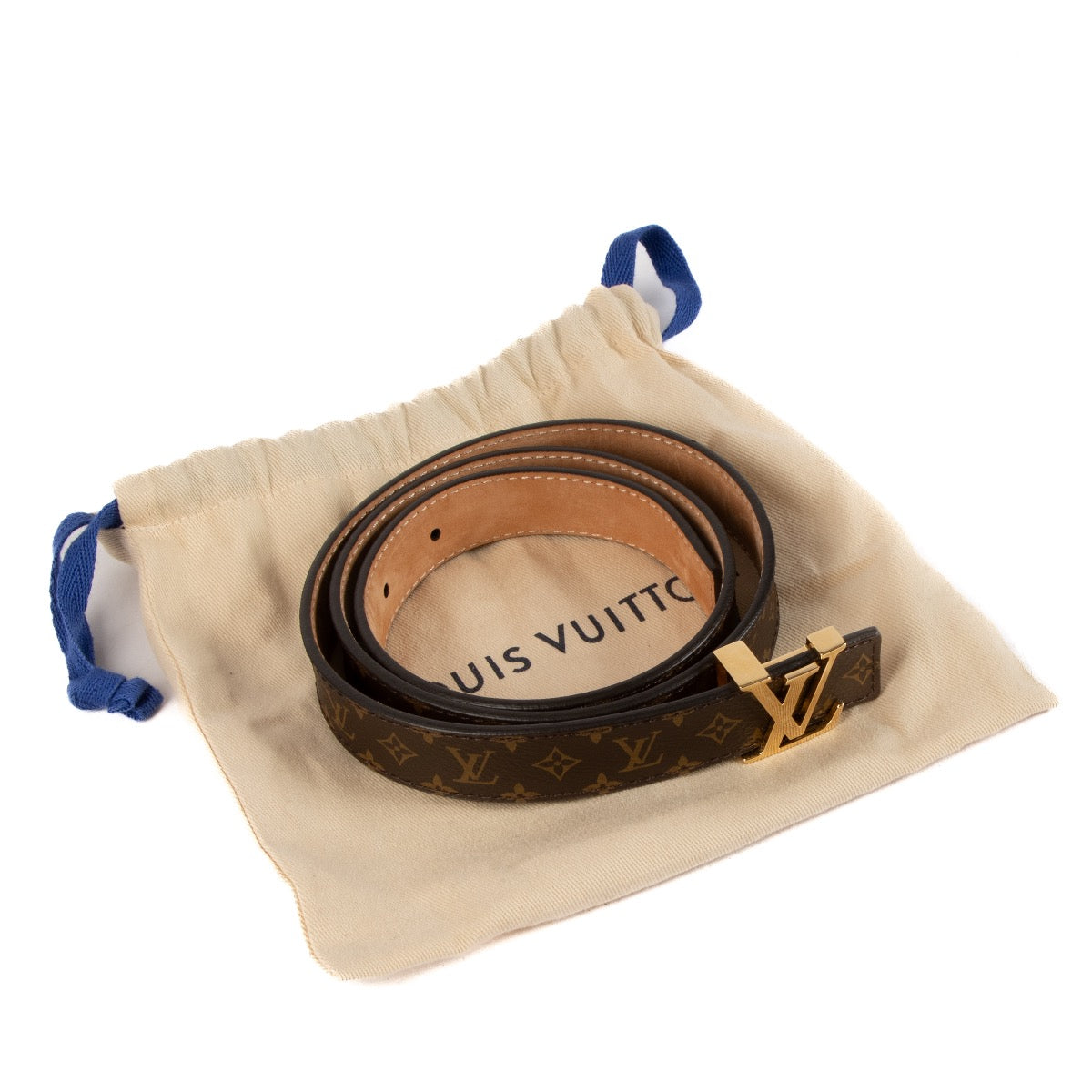 Shop safe online at Labellov in Antwerp, Brussels and Knokke this 100% authentic second hand Louis Vuitton Monogram LV Iconic 20mm Belt