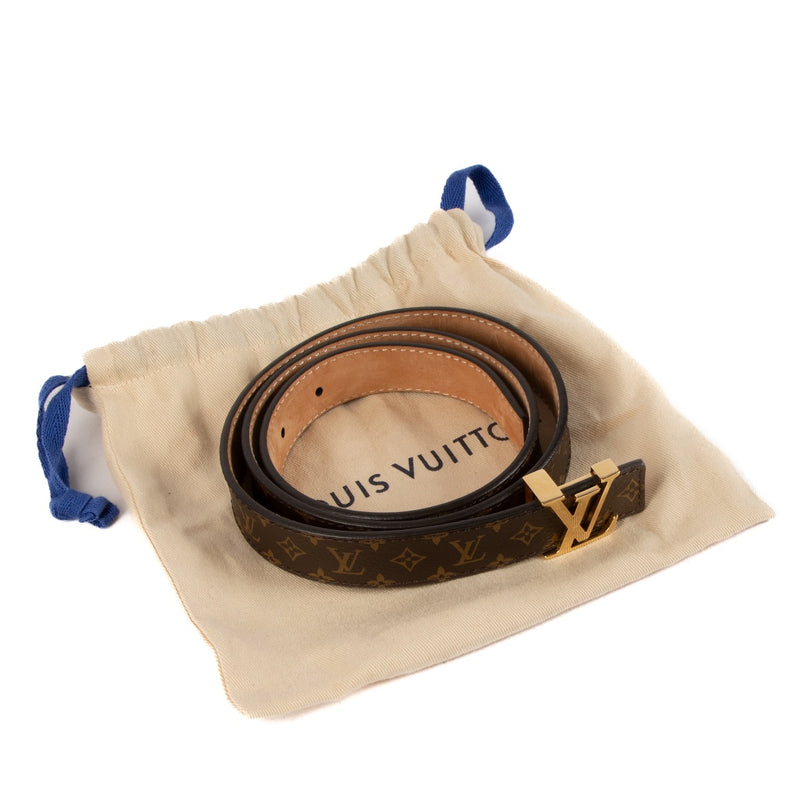 Shop safe online at Labellov in Antwerp, Brussels and Knokke this 100% authentic second hand Louis Vuitton Monogram LV Iconic 20mm Belt
