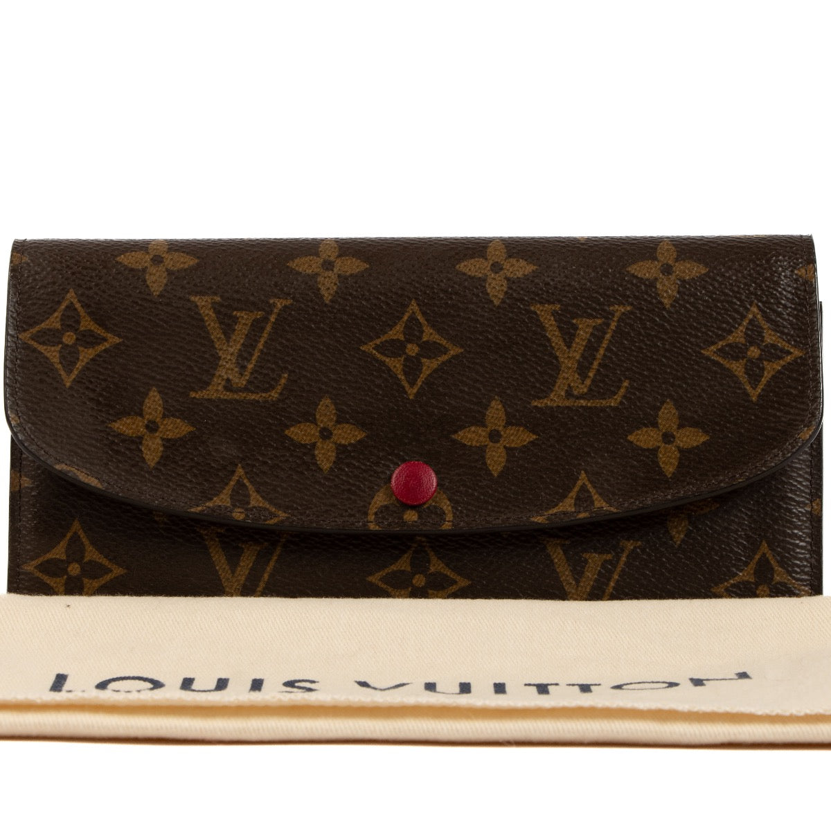 Shop safe online at Labellov in Antwerp, Brussels and Knokke this 100% authentic second hand Louis Vuitton Monogram Canvas Emilie Wallet