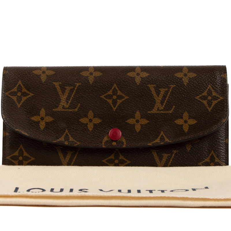 Shop safe online at Labellov in Antwerp, Brussels and Knokke this 100% authentic second hand Louis Vuitton Monogram Canvas Emilie Wallet