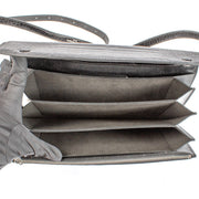 shop 100% authentic second hand Maison Margiela Black Crocodile-Embossed Accordion Messenger Bag on Labellov.com