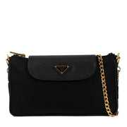 Shop 100% authentic second-hand Prada Black Nylon Saffiano Chain Bag on Labellov.com