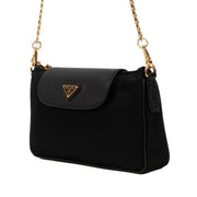 Shop 100% authentic second-hand Prada Black Nylon Saffiano Chain Bag on Labellov.com
