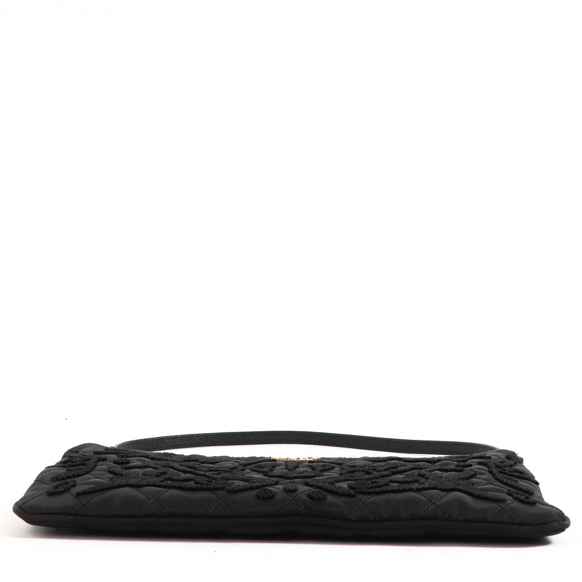 Buy an authentic second-hand Prada Black Nylon Tessuto Impuntu Nylon Pochette in very good condition at Labellov in Antwerp.