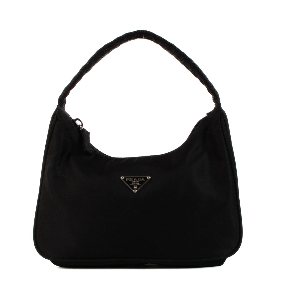 Shop safe online at Labellov in Antwerp, Brussels and Knokke this 100% authentic second hand Prada Black Nylon Mini Bag
