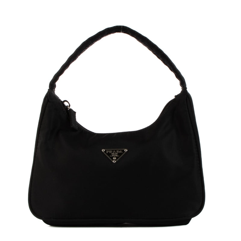 Shop safe online at Labellov in Antwerp, Brussels and Knokke this 100% authentic second hand Prada Black Nylon Mini Bag