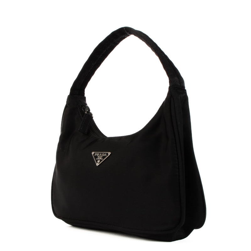 Shop safe online at Labellov in Antwerp, Brussels and Knokke this 100% authentic second hand Prada Black Nylon Mini Bag