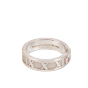 shop 100% authentic second hand Tiffany & Co. 18K White Gold Diamond & Pink Sapphire Atlas Ring on Labellov.com