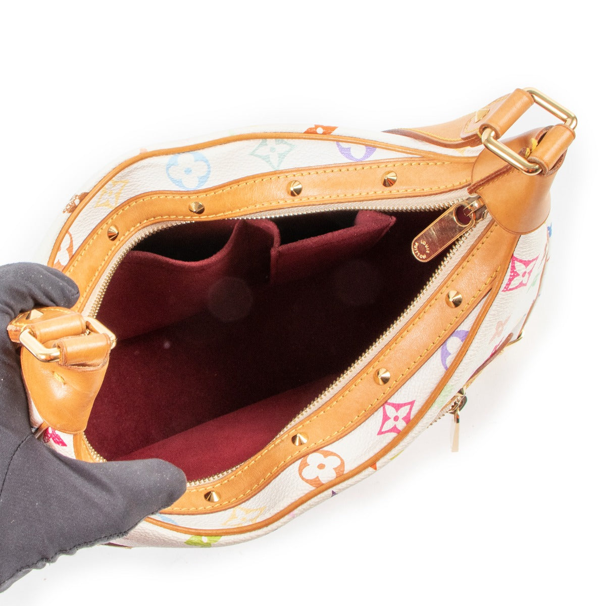 Louis Vuitton White Monogram Multicolore Boulogne Bag