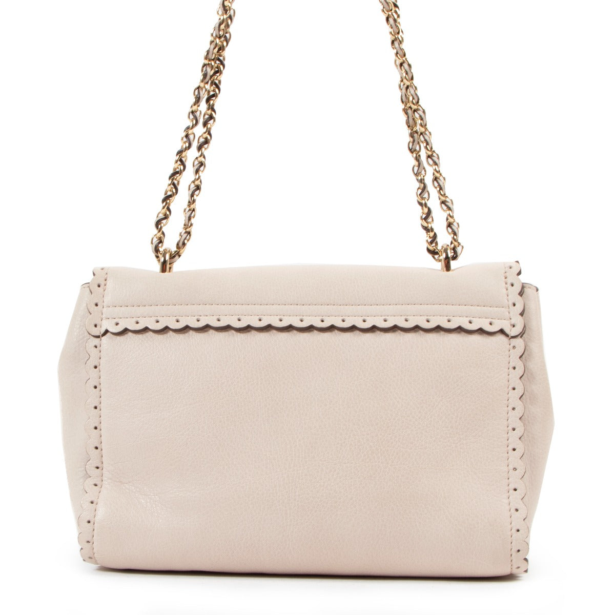 Mulberry Chalk Cookie Lily Pebbled Leather Bag