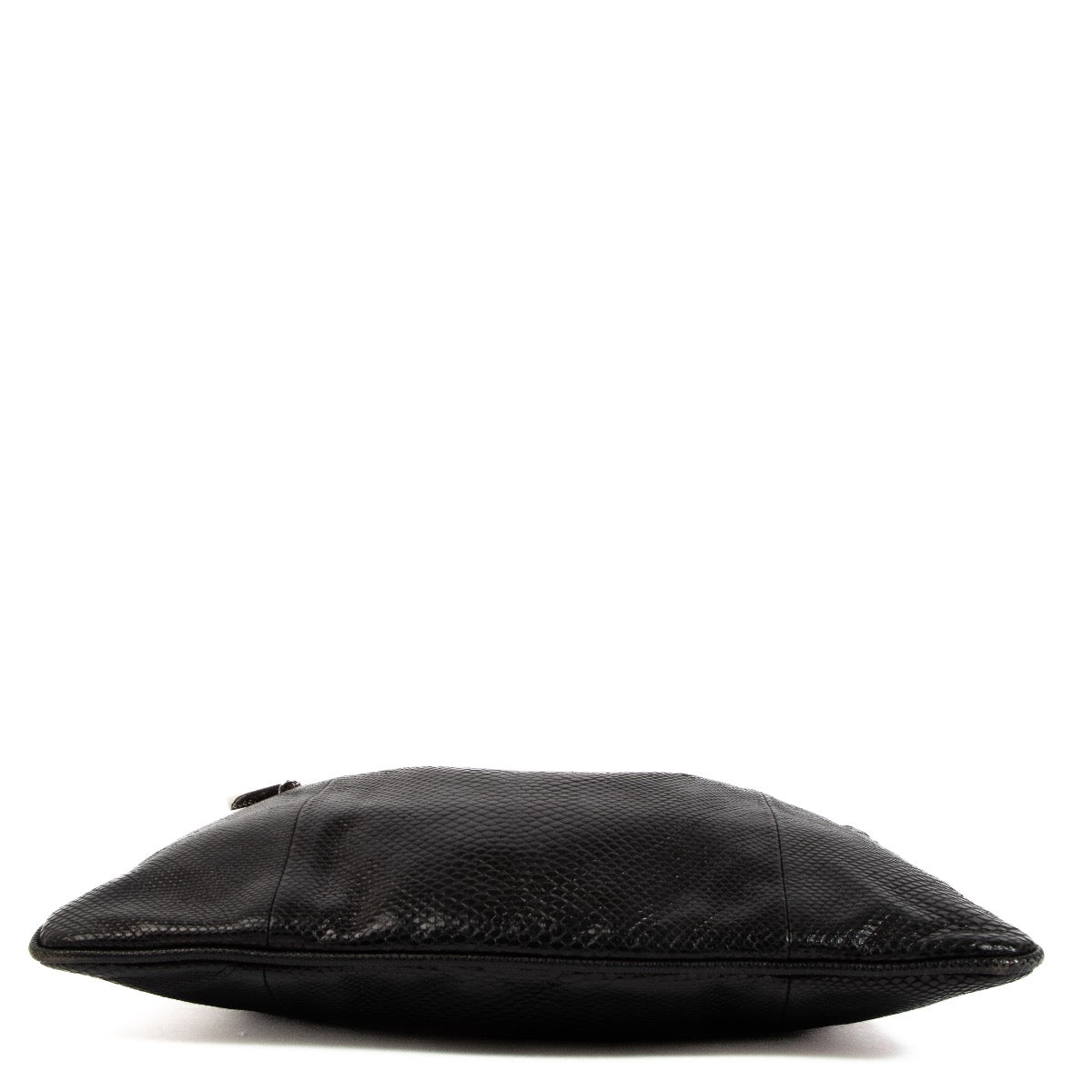 Gucci Tom Ford Black Snakeskin Drawstring Chain Bag
