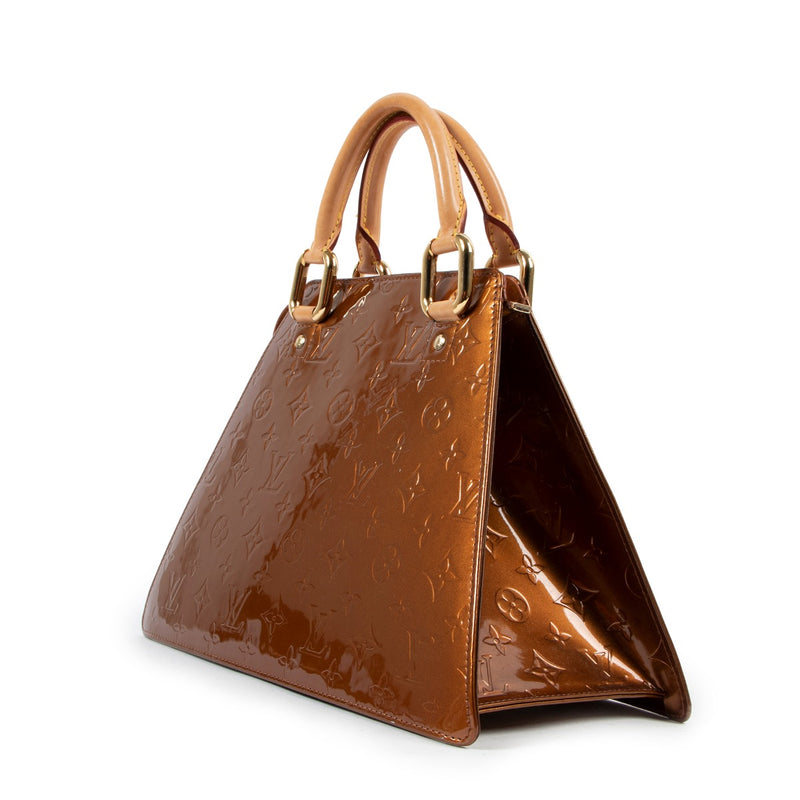Louis Vuitton Bronzen Monogram Vernis Forsyth GM Tas