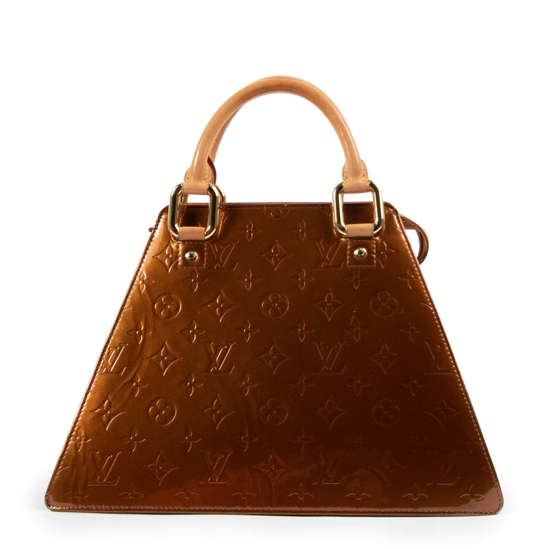 Louis Vuitton Bronze Monogram Vernis Forsyth GM Bag
