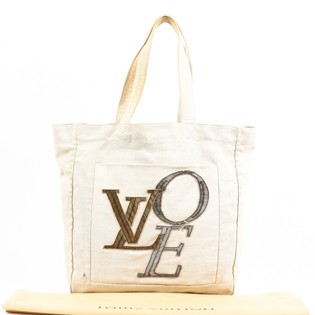 Louis Vuitton Beige Canvas That's Love Shoulder Bag