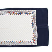 Celine Vintage Horse Racing Silk Scarf