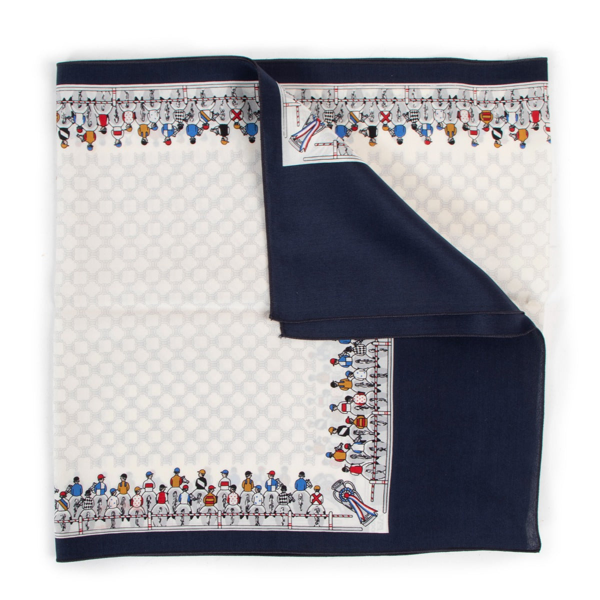 Celine Vintage Horse Racing Silk Scarf
