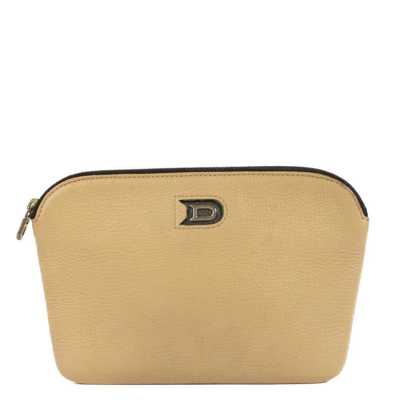 Delvaux Beige Leather Pouch