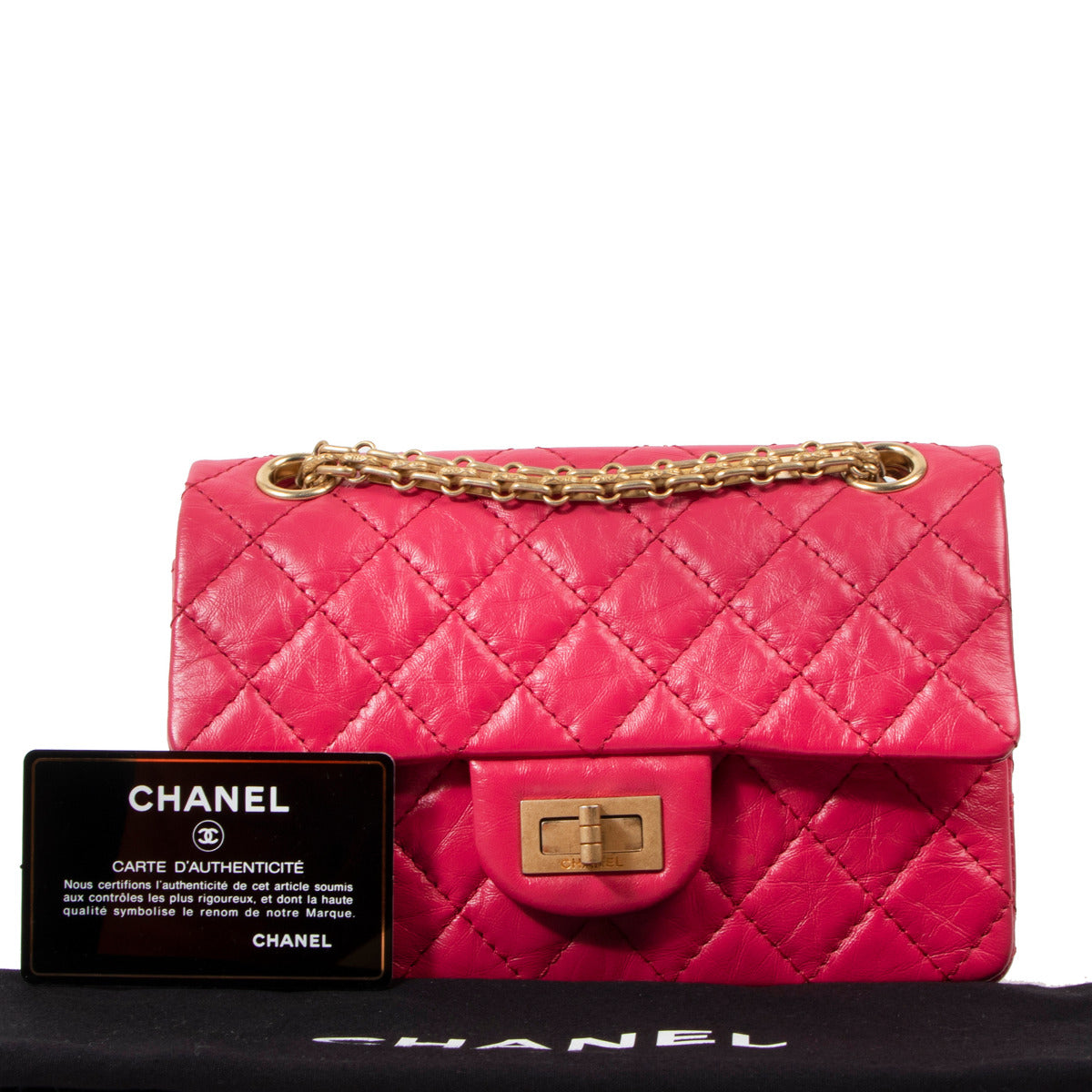Chanel Mini 2.55 Fuchsia Reissue Flap Bag