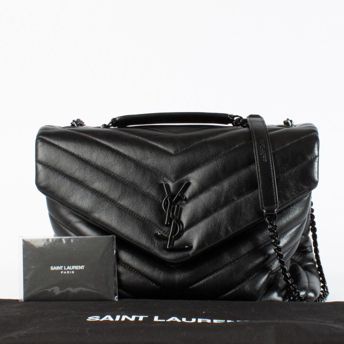 Authentic pre-loved Saint Laurent So Black Medium Loulou Bag on Labellov.com