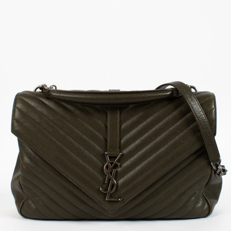 shop 100% authentic second hand Saint Laurent Khaki Large College Bag on Labellov.com