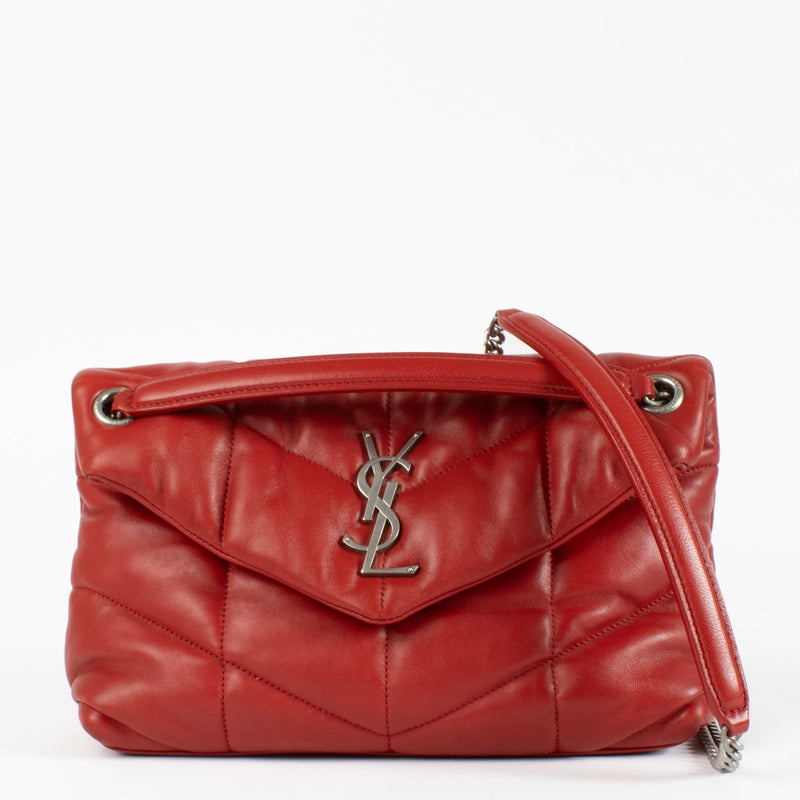 Authentic second hand Saint Laurent Red Small Puffer Bag on Labellov.com