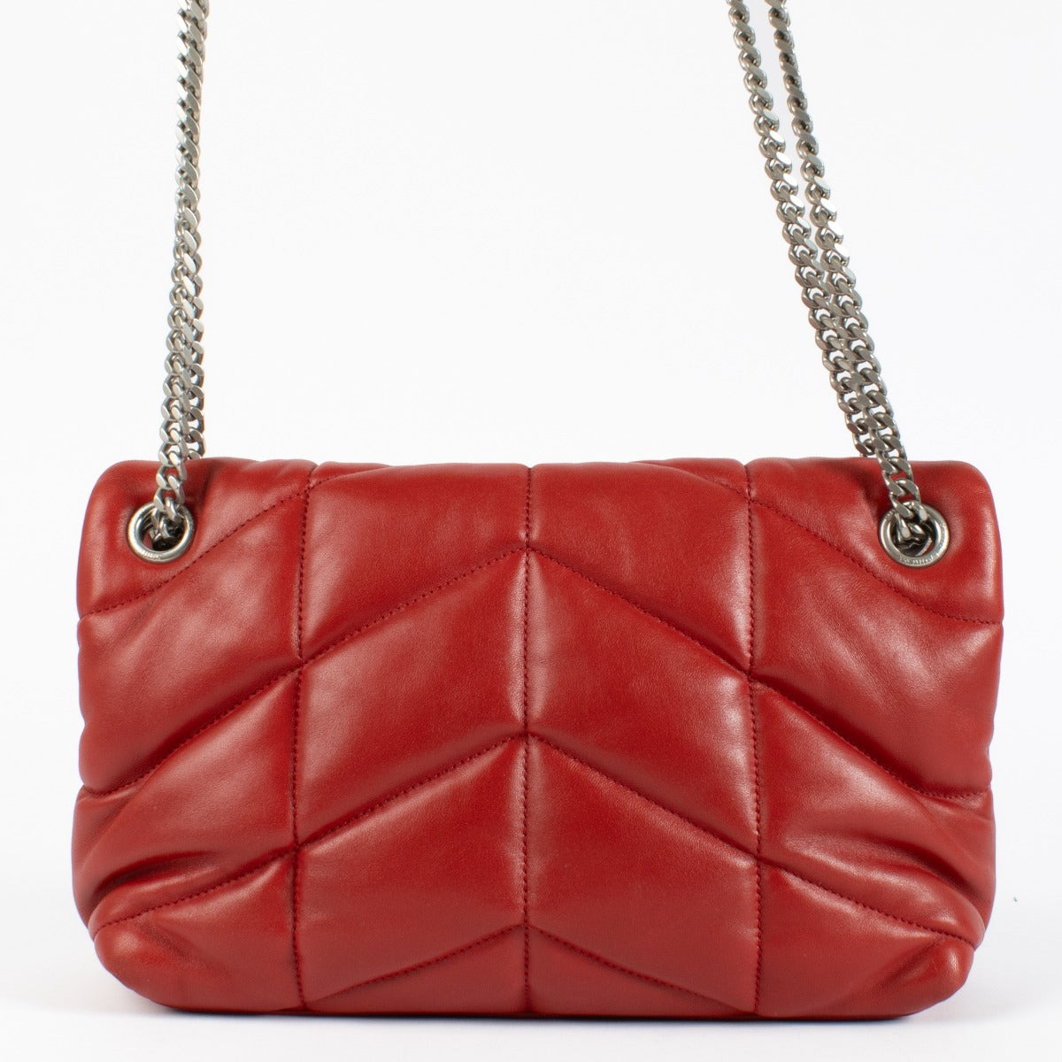 Authentic second hand Saint Laurent Red Small Puffer Bag on Labellov.com