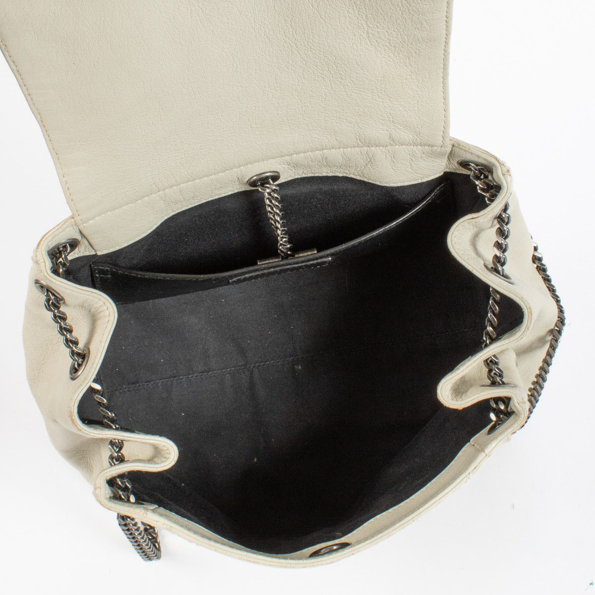 shop 100% authentic second hand Saint Laurent White Small Nolita Bag on Labellov.com