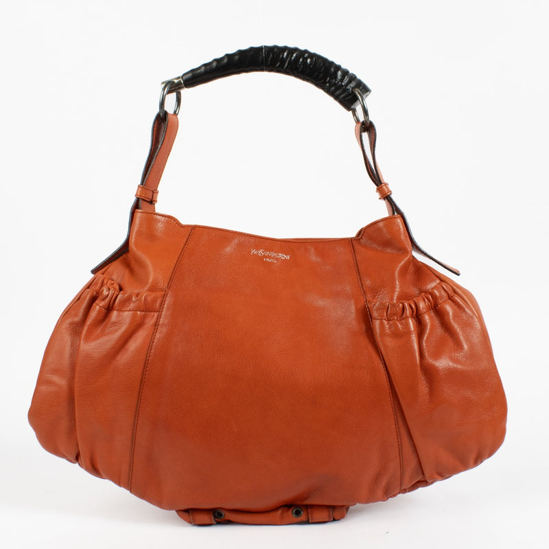 Saint Laurent Oranje Mombasa Tas met Voorvak
