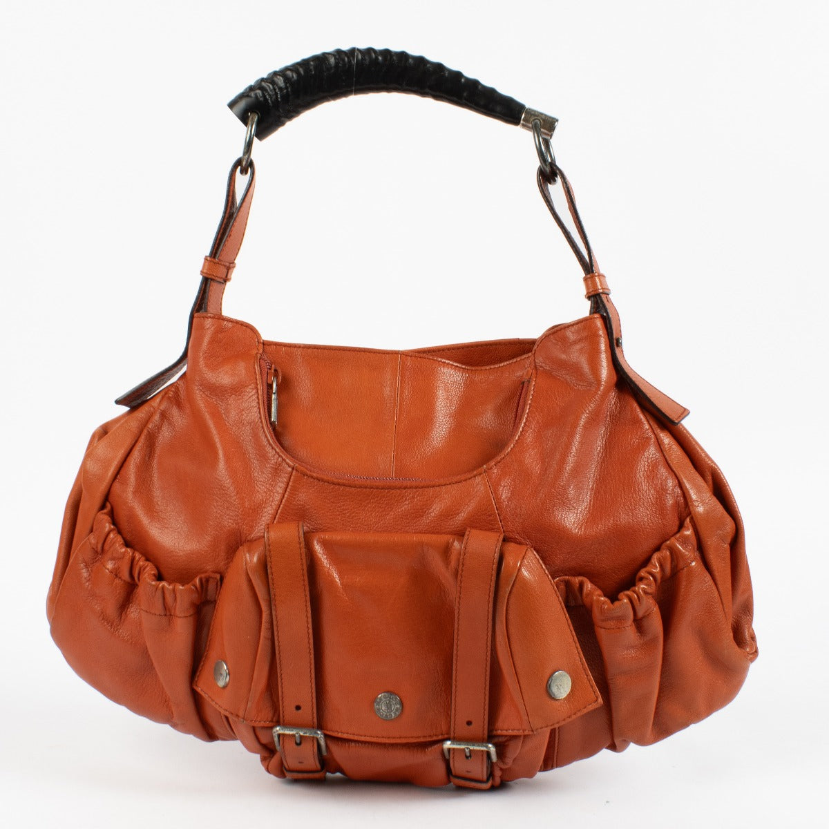 Saint Laurent Oranje Mombasa Tas met Voorvak