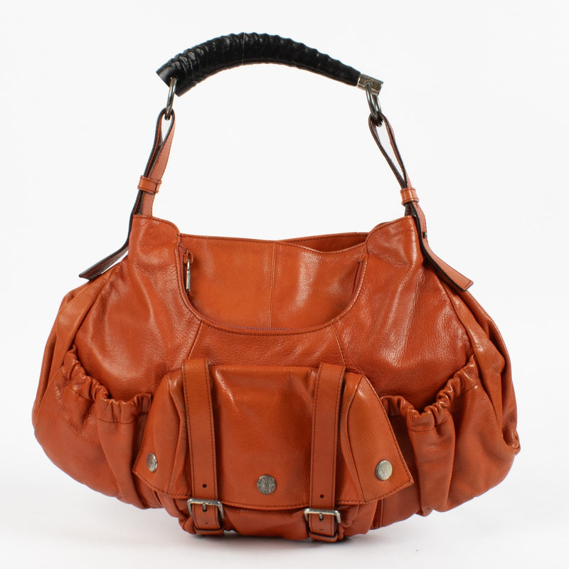 Saint Laurent Oranje Mombasa Tas met Voorvak