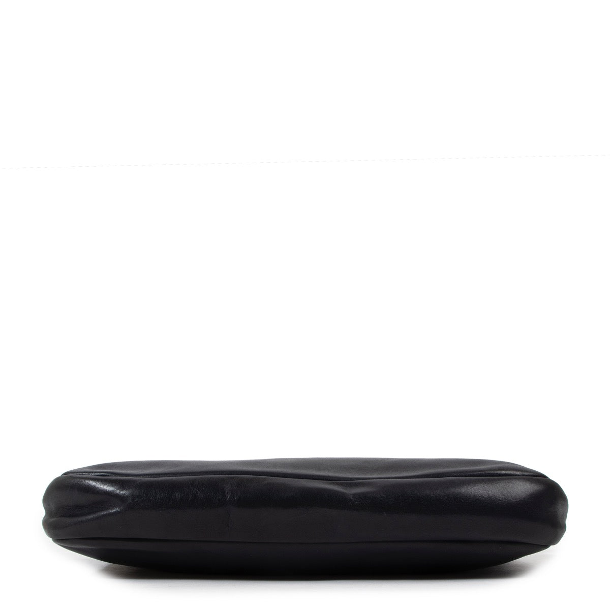 Buy an authentic second hand Delvaux Navy Blue Leather Fold-Over Clutch in very good condition at Labellov